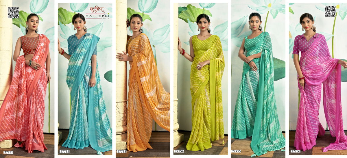 Sanchali Vol 3 By Vallabhi Printed Designer Georgette Sarees Wholesalers In Delhi